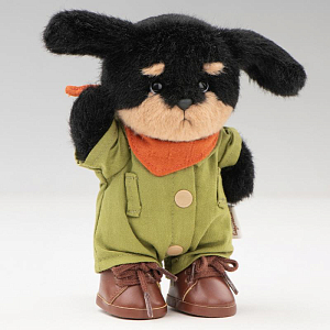 Собачка Lina TeddyTales, хранитель пограничного леса, Люк, брелок, XS, 15 см